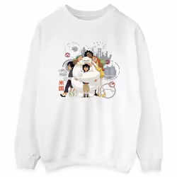 Disney - Sweat BIG HERO - Femme (Blanc)