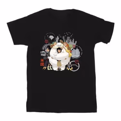 Disney - T-shirt BIG HERO - Garçon (Noir)
