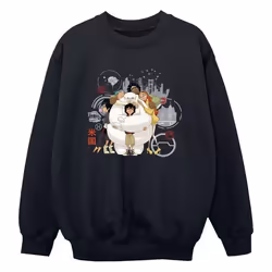 Disney - Sweat BIG HERO - Garçon (Noir)