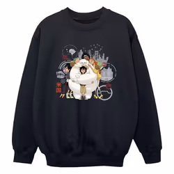 Disney - Sweat BIG HERO - Garçon (Noir)