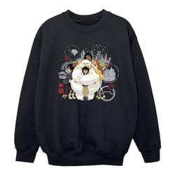 Disney - Sweat BIG HERO - Fille (Noir)