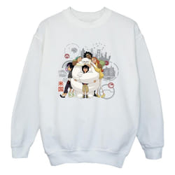 Disney - Sweat BIG HERO - Fille (Blanc)
