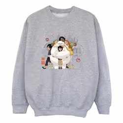Disney - Sweat BIG HERO - Fille (Gris chiné)