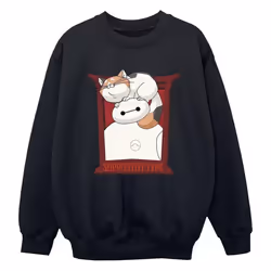 Disney - Sweat BIG HERO SUPPORT - Garçon (Noir)