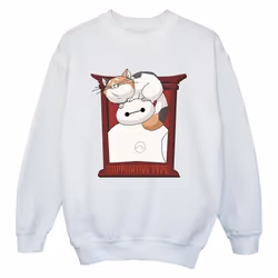 Disney - Sweat BIG HERO SUPPORT - Garçon (Blanc)