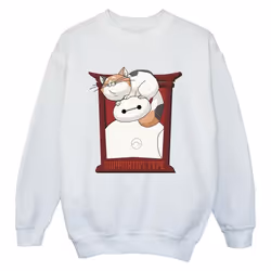 Disney - Sweat BIG HERO SUPPORT - Garçon (Blanc)