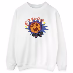 Disney - Sweat BIG HERO - Femme (Blanc)