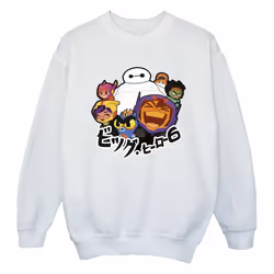 Disney - Sweat BIG HERO - Fille (Blanc)