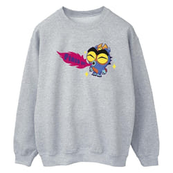 Disney - Sweat BIG HERO FIRED UP - Femme (Gris chiné)