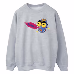 Disney - Sweat BIG HERO FIRED UP - Femme (Gris chiné)