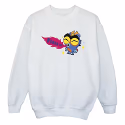 Disney - Sweat BIG HERO FIRED UP - Fille (Blanc)