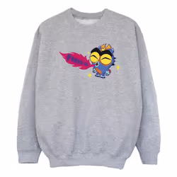 Disney - Sweat BIG HERO FIRED UP - Fille (Gris chiné)