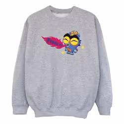Disney - Sweat BIG HERO FIRED UP - Fille (Gris chiné)