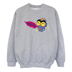 Disney - Sweat BIG HERO FIRED UP - Fille (Gris chiné)