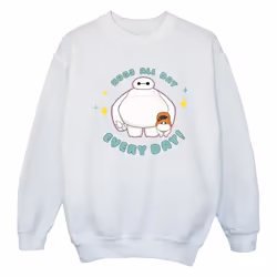 Disney - Sweat BIG HERO EVERYDAY - Fille (Blanc)