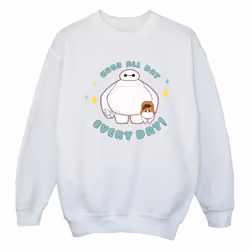 Disney - Sweat BIG HERO EVERYDAY - Fille (Blanc)