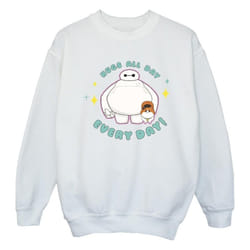 Disney - Sweat BIG HERO EVERYDAY - Fille (Blanc)
