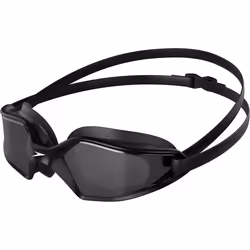 SPEEDO GOGGLES HYDROPULSE ADULT-DEEP BLACK-WHITE-SMOKE