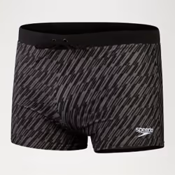 Maillot de bain boxer - Speedo - Eco valmilton lines aqsh - Noir - Séchage rapide - Taille ajustable