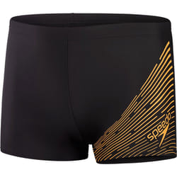 Boxer de bain - Speedo - Eco Medley Logo - Écorce noire/mandarine - Imperméable - Respirant