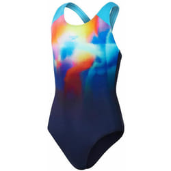 Maillot de bain 1 pièce - Speedo - Eco+ dig placem splashb - 100% Polyester - Dos en X - Femme