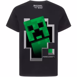 Minecraft - T-shirt manches courtes - Garçon (Noir)