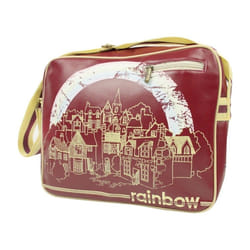Rainbow - Sac à bandoulière (Bordeaux / Jaune clair / Blanc)