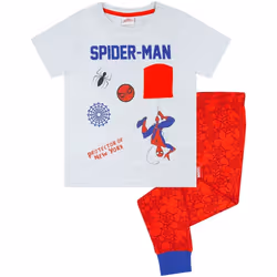 Spider-Man - Ensemble de pyjama - Garçon (Gris / rouge)