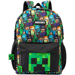 Minecraft - Sac à dos - Enfant (Noir / vert)