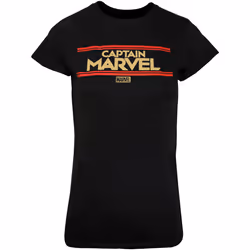 Captain Marvel - T-shirt - Femme (Noir)