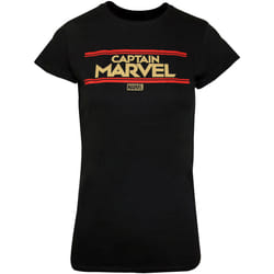 Captain Marvel - T-shirt - Femme (Noir)