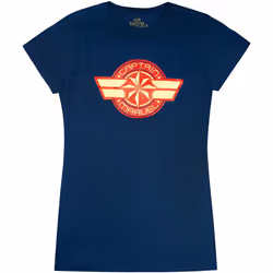 Captain Marvel - T-shirt - Femme (Bleu marine)