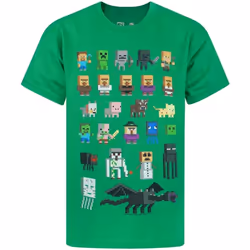 Minecraft - T-shirt manches courtes - Garçon (Vert)
