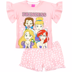 Disney Princess - Ensemble de pyjama court - Fille (Rose)