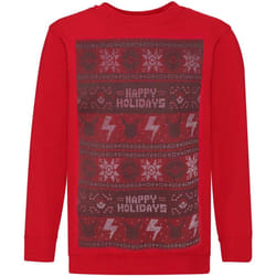 Pokemon - Sweat HAPPY HOLIDAYS - Enfant (Rouge)