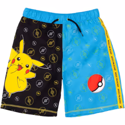 Pokemon - Short de bain - Garçon (Noir / bleu)