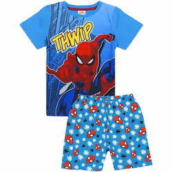 Spider-Man - Ensemble de pyjama court THWAMM - Garçon (Bleu)