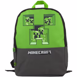 Minecraft - Sac à dos (Gris / Vert)