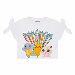 Pokemon - T-shirt - Fille (Blanc)