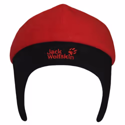 Jack Wolfskin - Bonnet d´hiver - Enfant (Rouge / Noir)