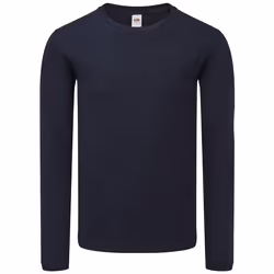 Fruit Of The Loom - T-shirt manches longues ICONIC - Homme (Bleu marine foncé)