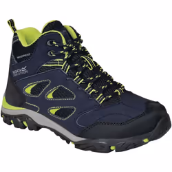 Regatta - Chaussures montantes de randonnée HOLCOMBE - Unisexe (Bleu marine/vert néon)