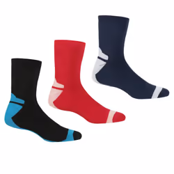 Regatta - Chaussettes pour bottes - Femme (Noir / Rouge vif / Bleu marine)