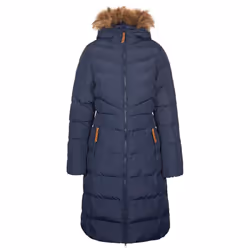 Trespass - Doudoune longue AUDREY - Femme (Bleu marine)