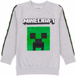 Minecraft - Sweat - Enfant (Gris)