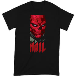 Marvel Avengers - T-shirt HAIL - Adulte (Noir / Rouge)