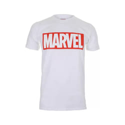 Marvel - T-shirt - Adulte (Blanc / Rouge)