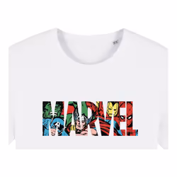 Marvel - T-shirt - Adulte (Blanc / Rouge / Vert)