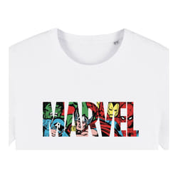 Marvel - T-shirt - Adulte (Blanc / Rouge / Vert)