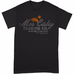 Star Wars - T-shirt MOS EISLEY TRADING CO - Adulte (Noir / Orange / Gris)